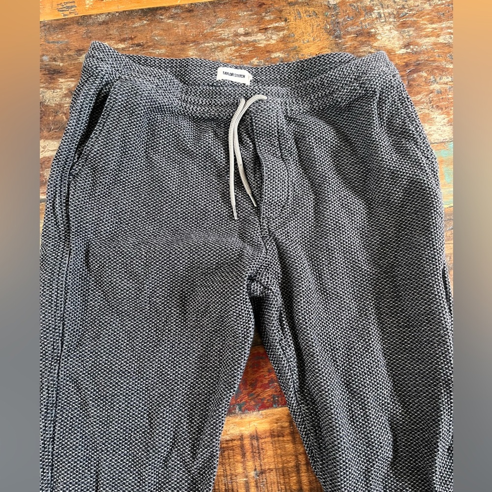 Taylor Stitch Black and White Sweatpants